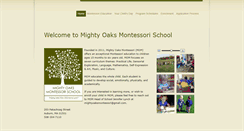 Desktop Screenshot of mightyoaksmontessorischool.org